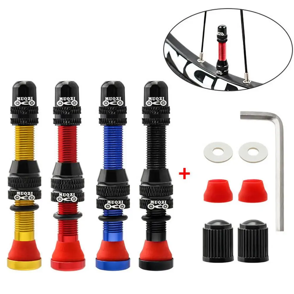 

Schrader Bike Aluminum Alloy Tubeless Tire Valve MTB Road Bicycle Tubeless Rim CNC Replacement Valve Core Tool