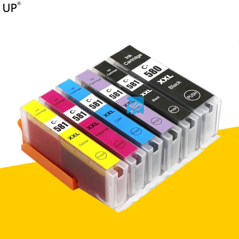6PK PGI 580 PGI580 CLI581 полный картридж для canon TS8150 TS8151 TS8152 TS9150 TS9155 TS8250 TS8251 TS8252