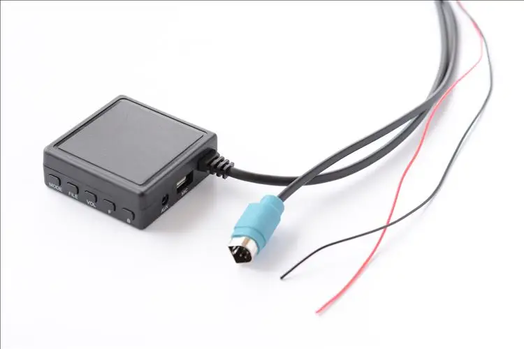 Автомобильное радио Bluetooth 5,0 Micphone Handsfree беспроводной аудио AUX-IN USB проводка стерео адаптер для Alpine KCE-236B