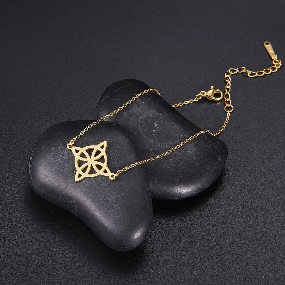 Браслет Skyrim женский из нержавеющей стали с подвеской в виде ведьмы Селтика |