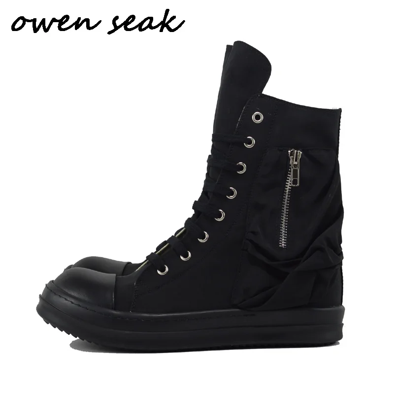 Кеды женские высокие на шнуровке повседневные холщовые кроссовки молнии плоская