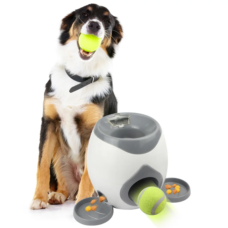 

Dog Pet Toys Tennis Ball Launcher Automatic Throwing Machine Ball Throw Device Dog Training Reward Interactive Slow Feeder Toy