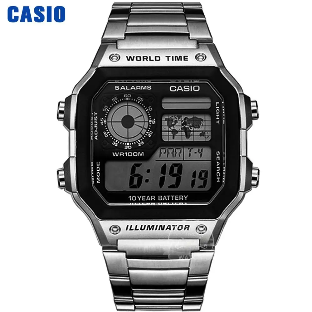 AE1200WHD1A Часы Casio Взрыв часы мужские лучшие марки класса люкс LED военные цифровые часы спортивные Водонепроницаемые часы кварцевые мужские часы relogio masculino reloj hombre erkek kol saati montre homme zegarek meski AE1200 - Цвет: AE1200WHD1A