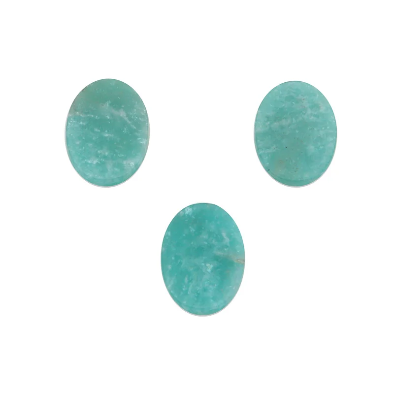 

5pcs Natural Stone Genuine Peru Amazonite Cabochon Flat Oval 10x14mm For Jewelry Earrings Making Craft DIY Ring Pendant