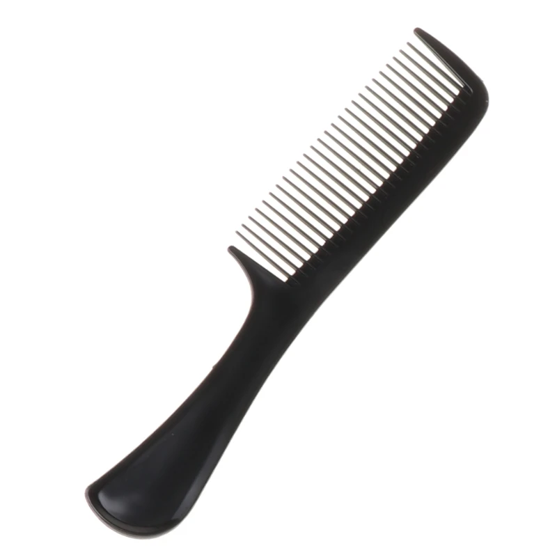 

10Pcs Black Pro Salon Hair Styling Hairdressing Plastic Barbers Brush Combs Set R3MF