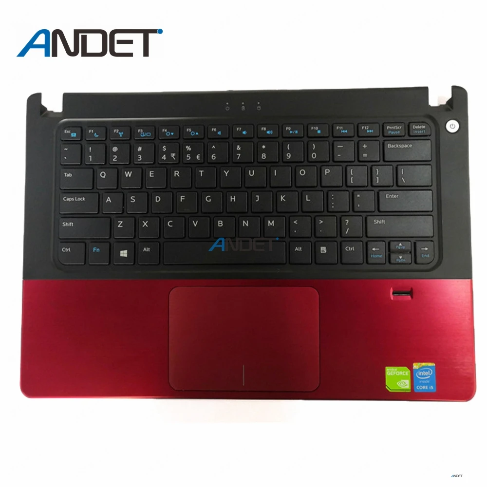 95 new US red Для Dell Vostro V5460 V5470 V5480 5460 5470 5480 Упор для рук верхний чехол с рамкой крышка оболочка Клавиатура Тачпад - Цвет: 95 new US red