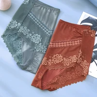 75 140kg plus size add fertilizer and increase oversized sexy lace high waist briefs ladies modal pantie
