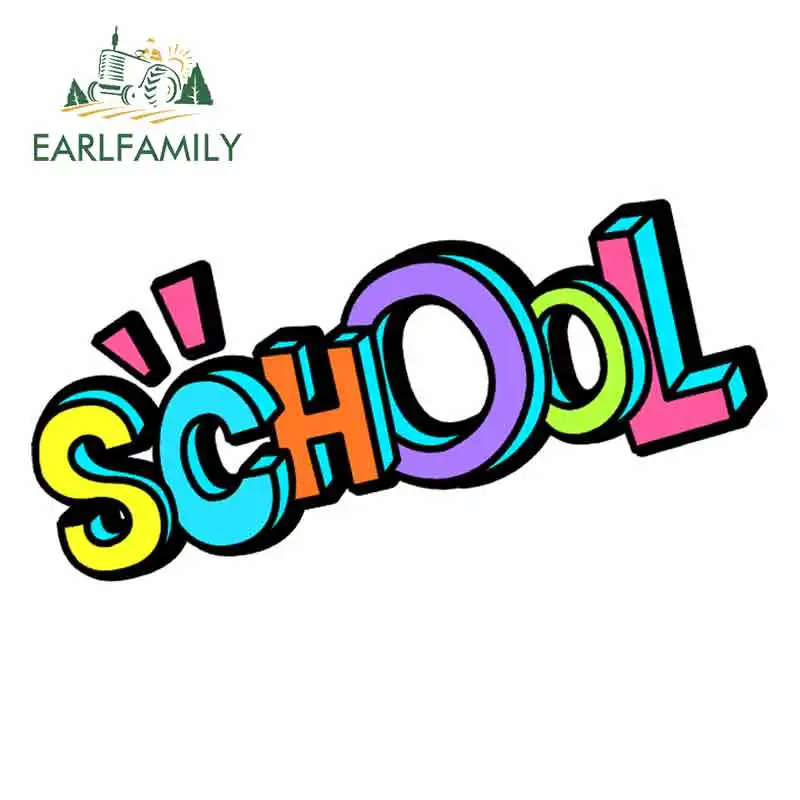 EARLFAMILY 13cm x 6.8cm for School Anime Car Stickers Vinyl JDM Bumper Trunk Truck Graphics RV VAN 3D DIY Fine Decal Accessories - купить по