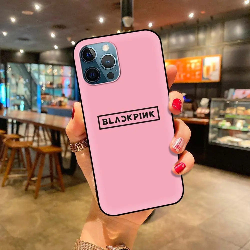 

BLACKPINKS Case For Apple iPhone 12 11 Pro 7 XR X XS Max 8 6 6S Plus SE 2020 5 5S Coque Black Shell Phone Covers