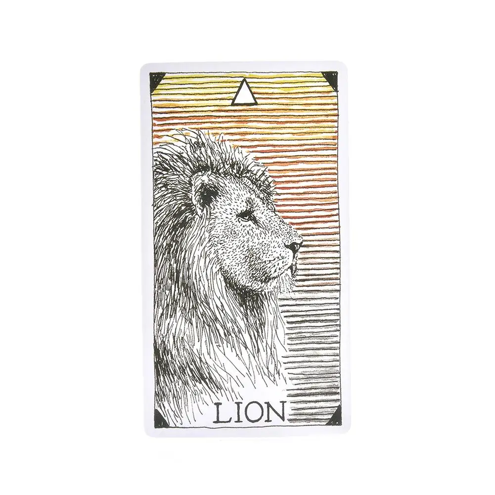 63 листа дикой природы неизвестного животного дух карты Таро палубы Английский