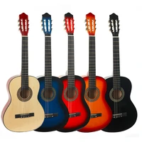 39 inch folk guitar basswood material adjustable simple modern students beginners performance stringed musical instruments new