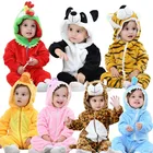 Детские комбинезоны, одежда для девочек и мальчиков, комбинезон для новорожденных, зимний комбинезон, пижама с кроликом и животными, Одежда для новорожденных