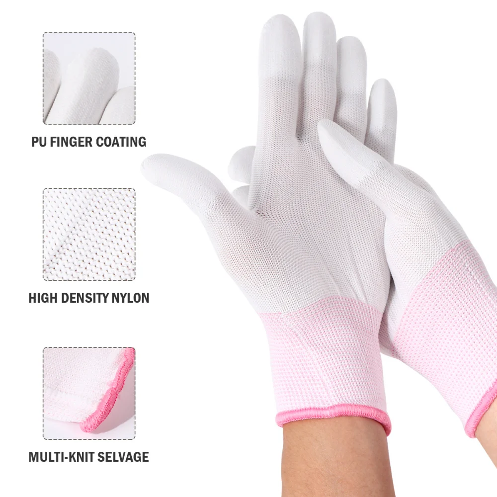 

Pairs Nylon Anti-static Protection Gardening Medium Fit with Latex Covering and Great Grip on Home and Garden Equi