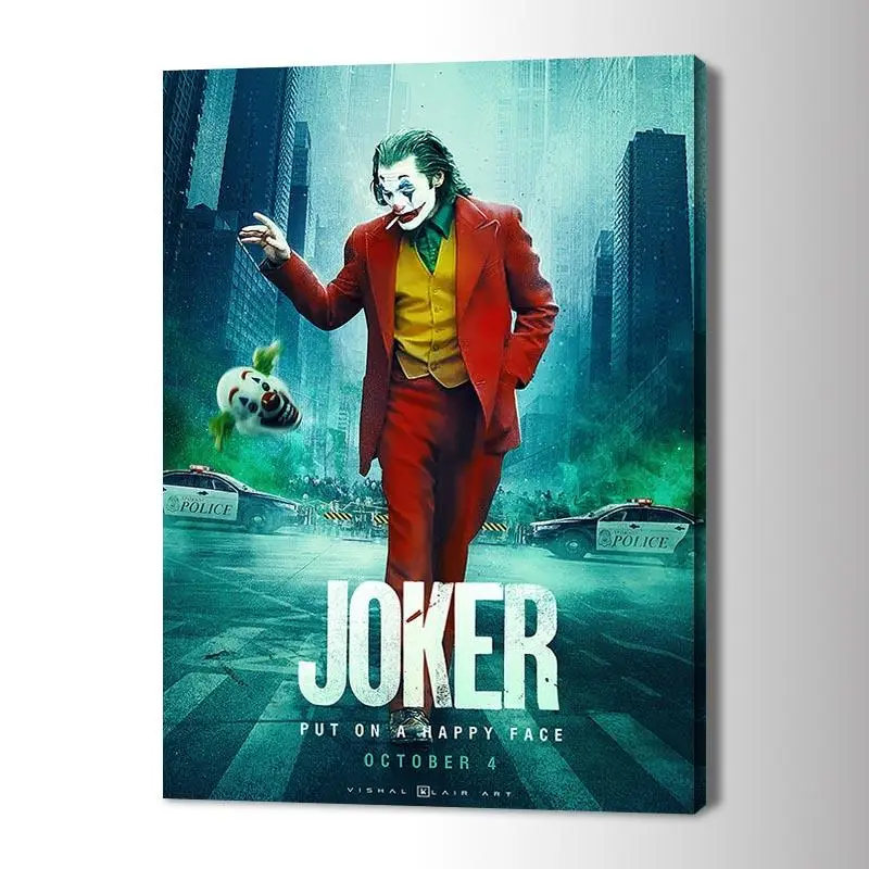 

Joker Movie Poster Oil Painting Posters and Prints Wall Decor for Living Room Canvas Painting Wall Art Picture Home Dcor