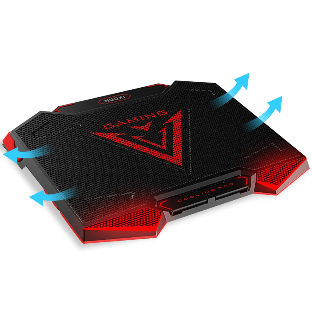 

Laptop Cooling Pad for Gaming,Twin turbo Fan,11.6-17.3 Inch Laptop Cooler Fan Stand, 5 High-Speed Adjustable Fans