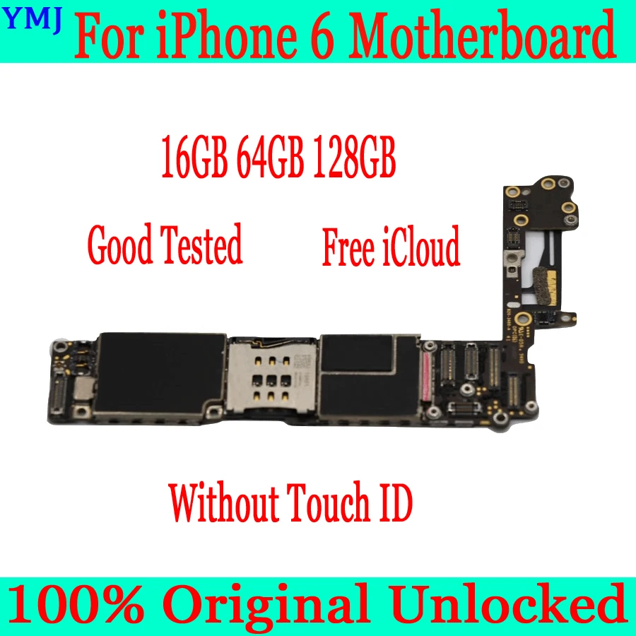 Для iphone 6 4 7 дюймовая материнская плата с сенсорным Идентификатором 100%