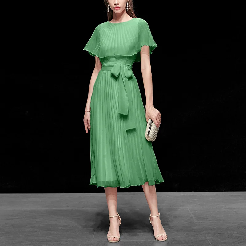 ZIPIPIYF модное волшебное длинное плиссированное платье сплошного цвета 2020 летнее