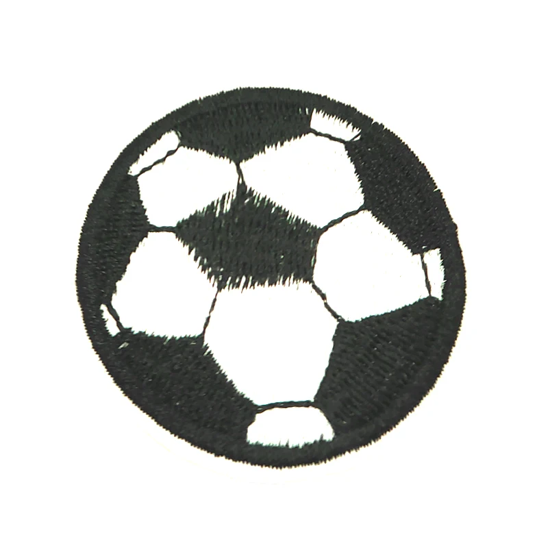 10 шт. вышивка в виде футбольного мяча Симпатичные нашивки для одежды железные