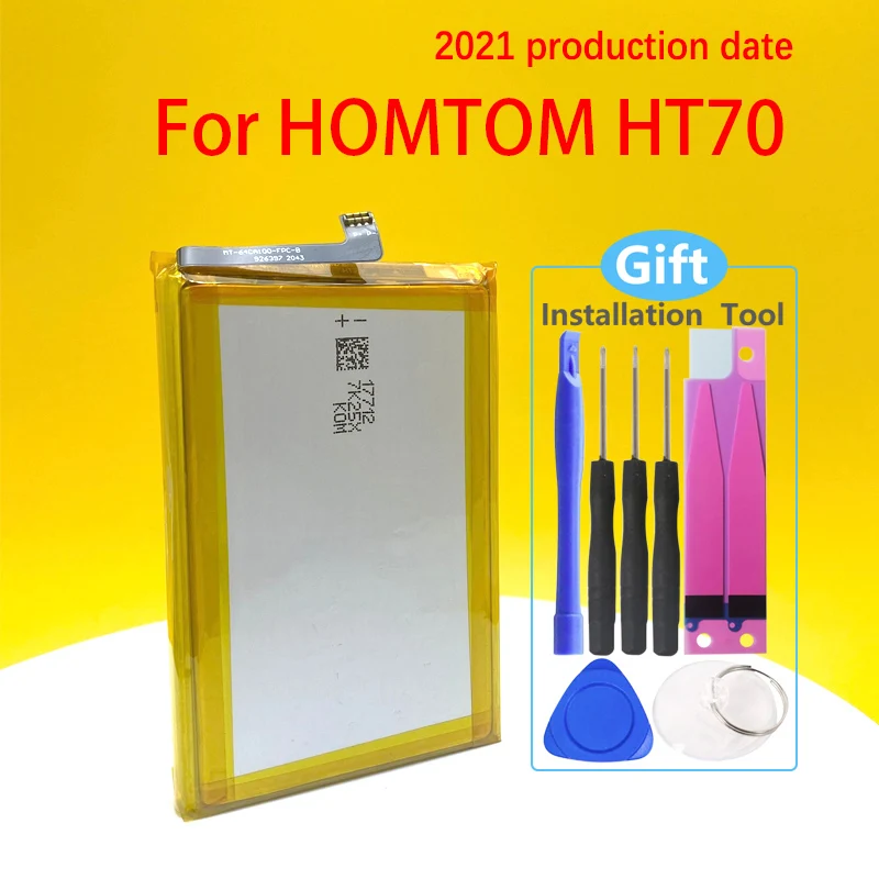 Новый оригинальный аккумулятор 10000 мАч для Homtom HT70 Высококачественная батарея