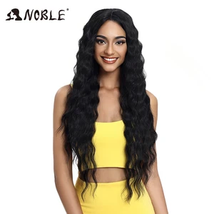 Парик шнурка благородных волос Блонд с эффектом деграде, длиной 30 дюймов, волнистые, с темными корнями, синтетические парики шнурка для чернокожих женщин