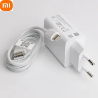 original xiaomi redmi note 9 pro qc3 0 fast usb wall charger 3a type c cable quick charge for mi 8 9 se cc9 redmi note 8 9 8t 9s