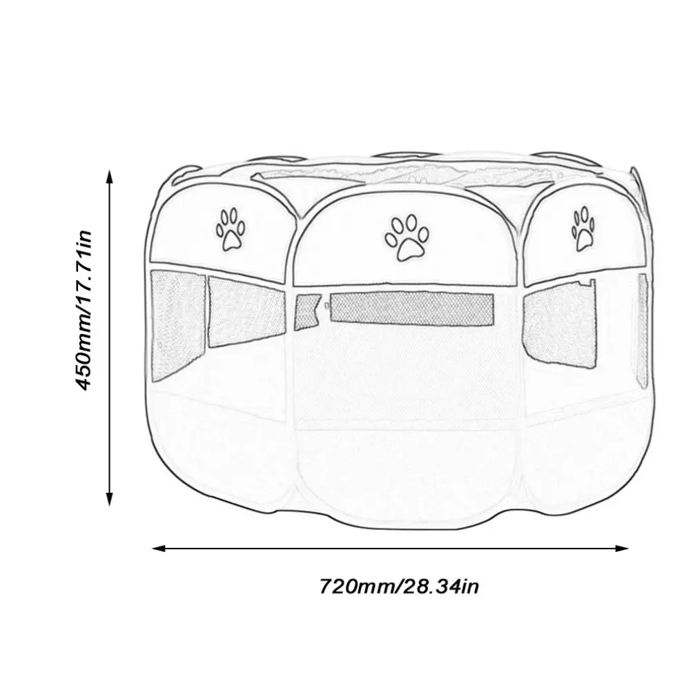 

Oxford Cloth Cat Litter Closed Cat Delivery Room Tent Puppies Folding Removable And Washable Indoor Tent