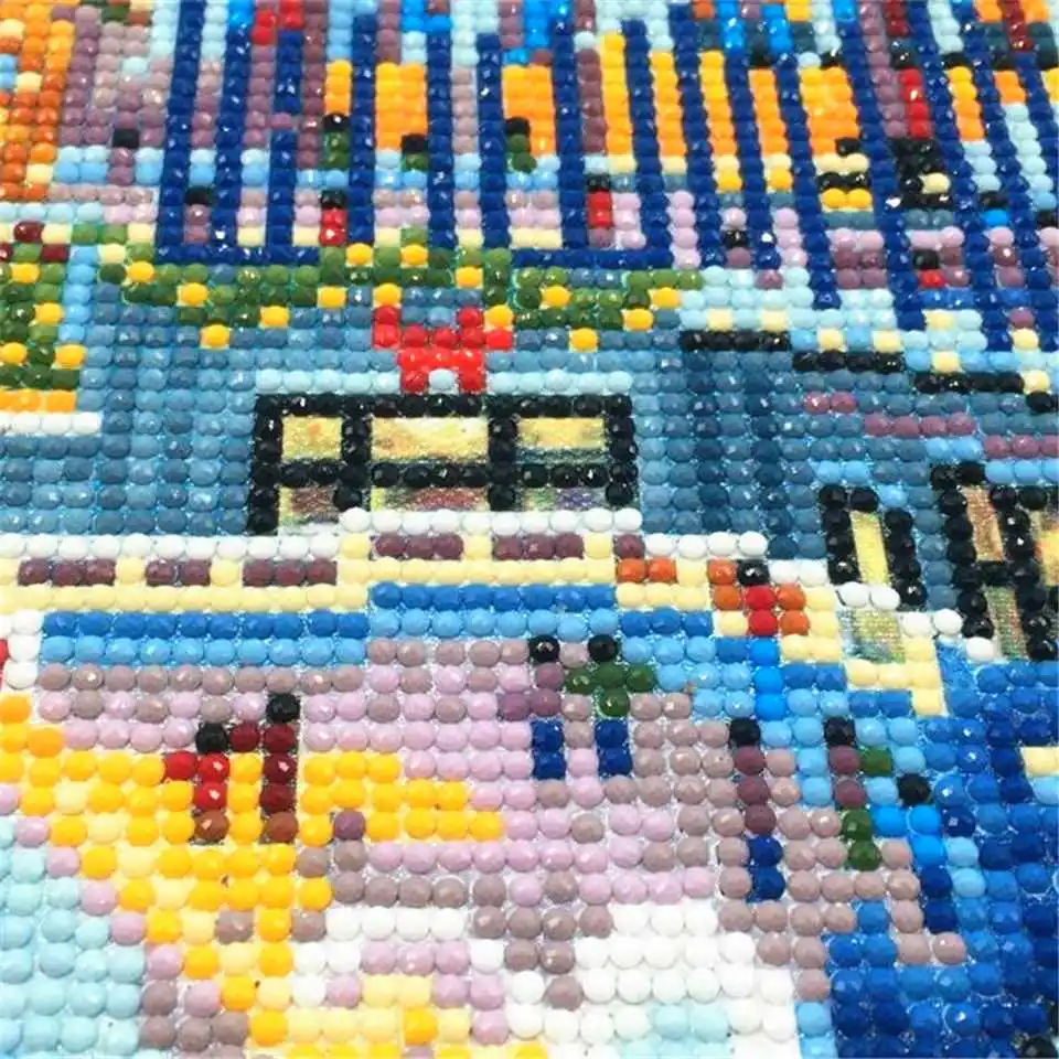 AZQSD LED Diamond Painting Winter Embroidery Scenery Framed 40x50cm DIY Art Christmas Gift Cross Stitch Full Kits Home Decor | Дом и сад