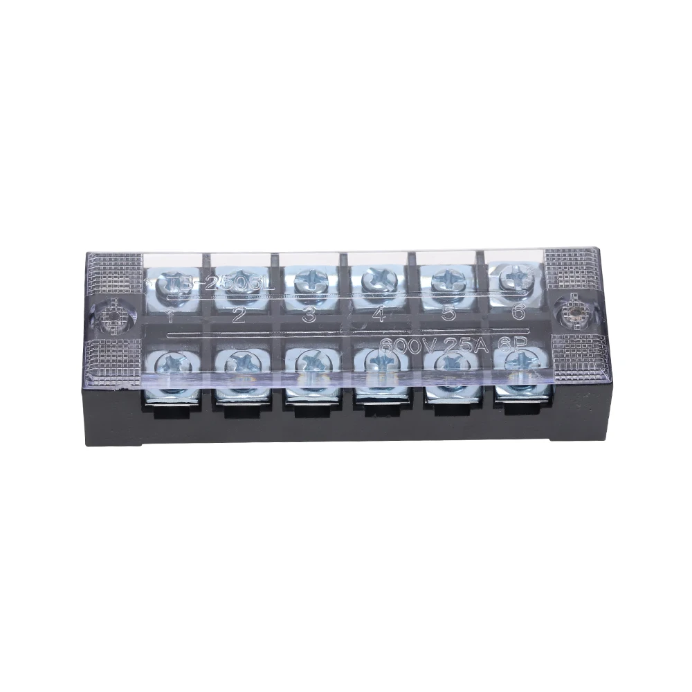 600V 25A 6 позиций барьер полоса Клеммная колодка провода соединитель TB 2506|strip towels|strip
