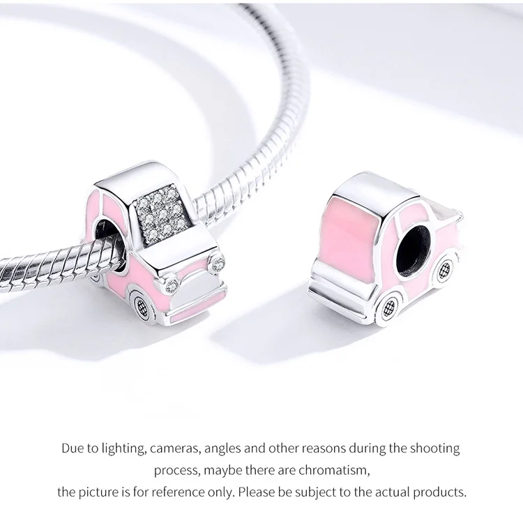 Браслет Pandora, серебро 925,, CZ, самолет, Автомобильная камера для корабля, амулеты, S925, розовый, багажник, воздушный шар, бусины для изготовления ювелирных изделий
