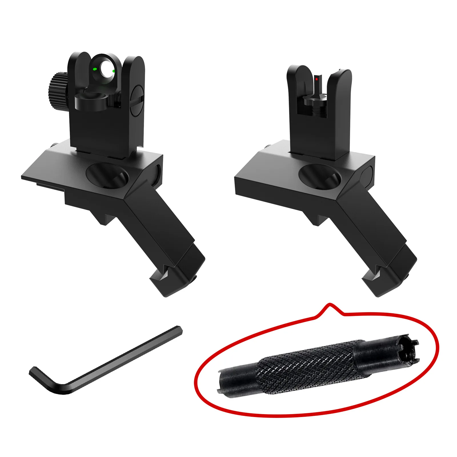 

Optical fiber long foot pointing + tool Iron Sights Fiber Optics gun accessories paintball air gun