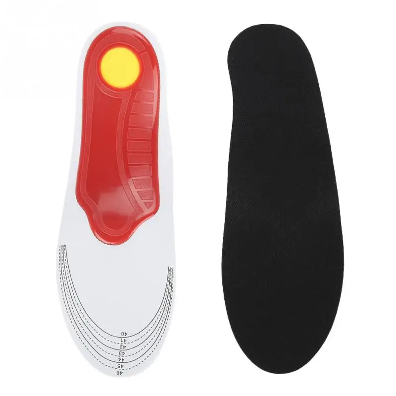 

2 Sizes Orthotic Foot Arch Support Shock Absorbing Insoles EVA Heel Lift Insert Shoes Pad Posture Corrector Pad for Man Woman