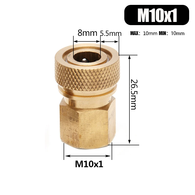 Пейнтбол PCP 1/8BSPP арматура для труб домашеного Соединительный разъем M10x1 нить Медь