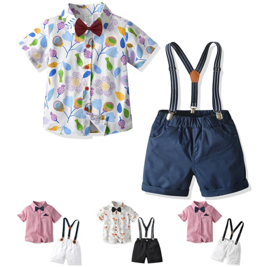 

New Arrival Summer Children's Sets Baby Boy Casual Clothes Boutique Kids Clothing Shorts and Top Set Ropa Bebe Verano conjunto