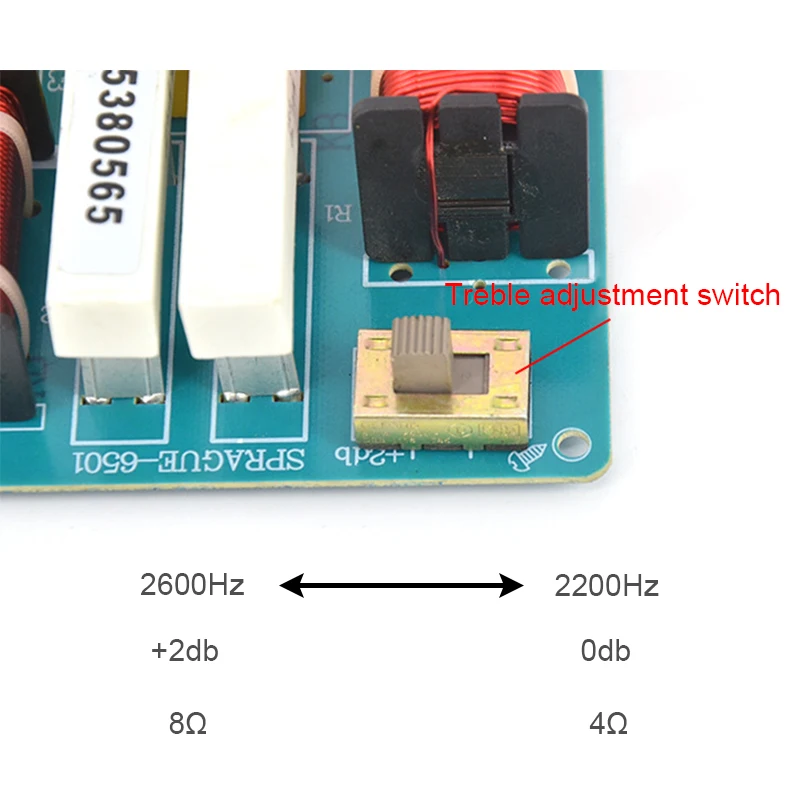 Высокомощный динамик 300 Вт 5-полосный кроссоверный аудиопередатчик высоких и