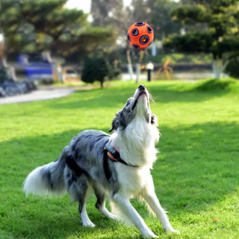 Игрушка для питомца собаки интерактивные резиновые шарики пищевая протекающая