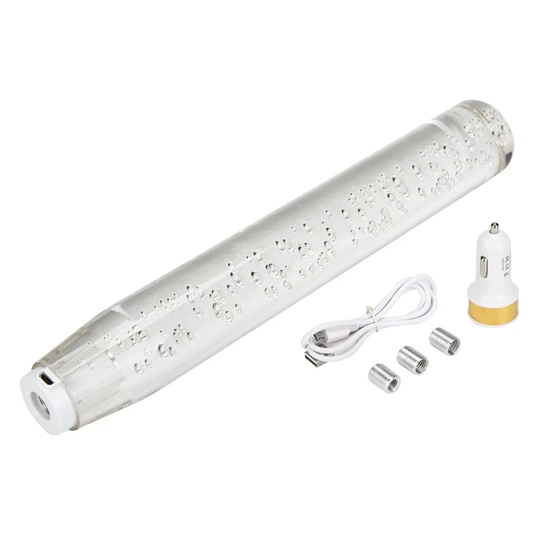 Светодиодсветильник Цветная Акриловая Светодиодная лампа 30 см прозрачная ручка