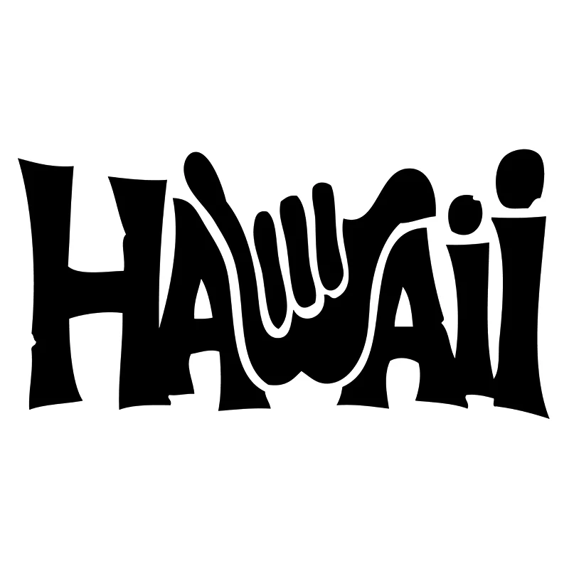 

17*8.6cm Hawaiian Car Sticker Gesture Travel camper accessories cars and motorcycles Body Decals