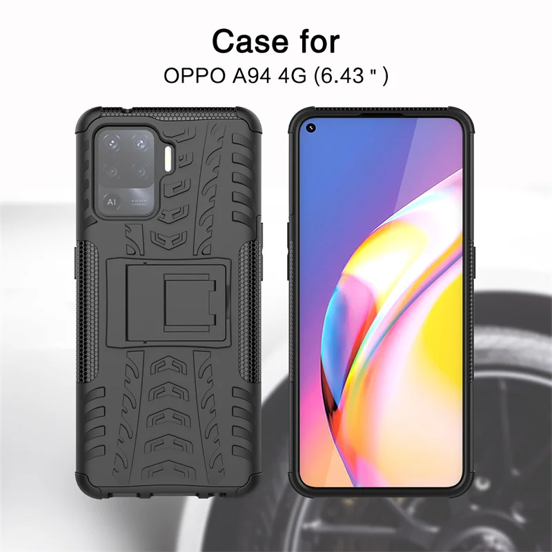 For OPPO A94 Cover Case For OPPO A94 A53 F19 Pro Plus Reno 5 Lite Coque Shockproof Armor Protective Phone Bumper For OPPO A94