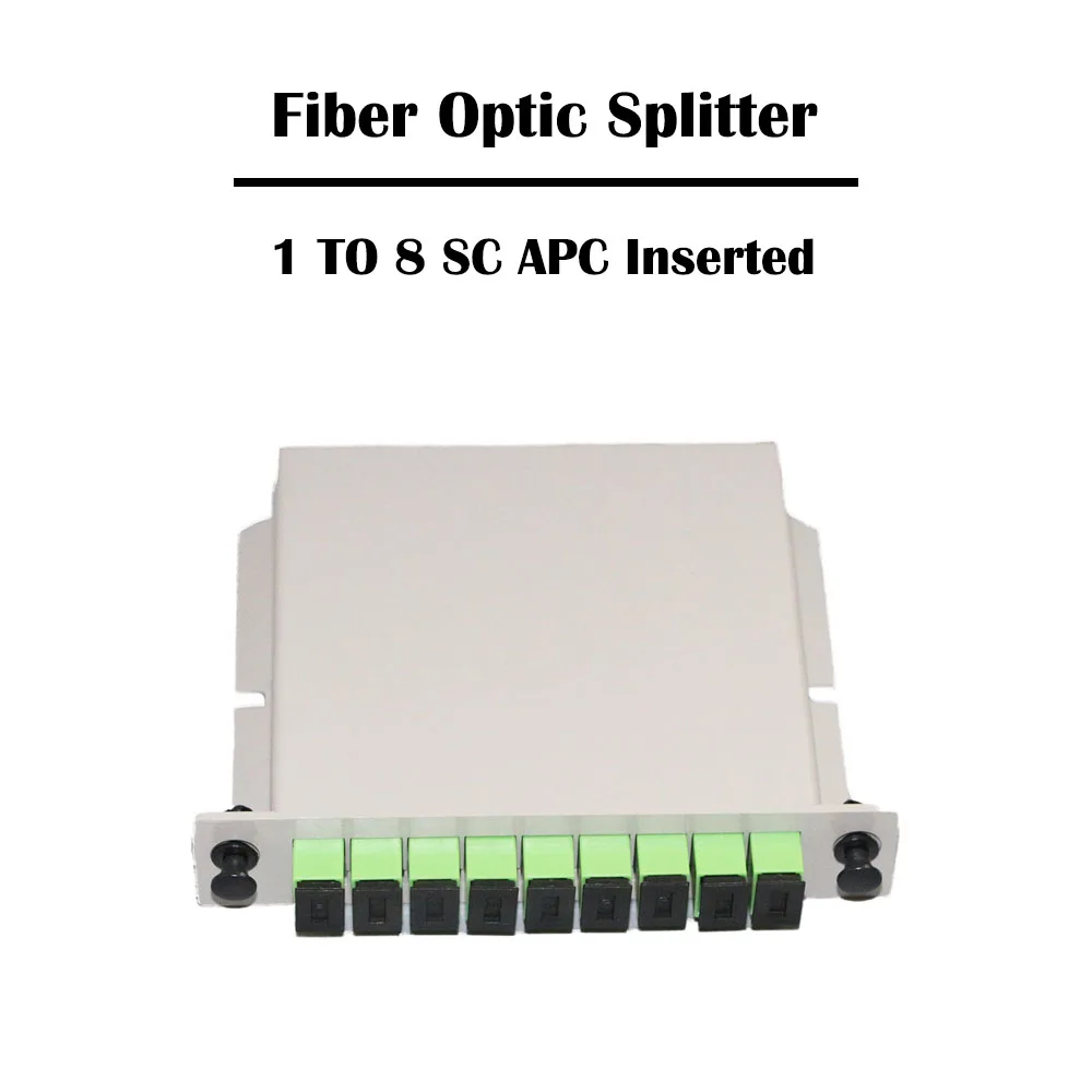 От 1 до 8 SC APC PLC мини волоконно оптический сплиттер вставленный FTTH SM одномодовый