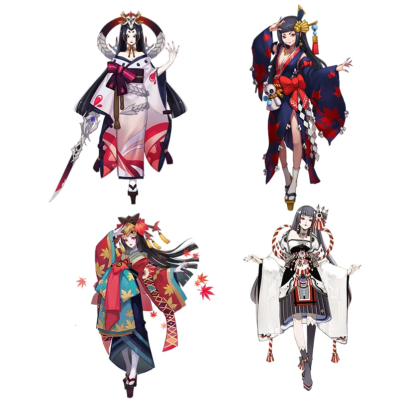 Традиционные японские фольклорные призраки Three Ratels CYX5 анимация ONMYOUJI Shikigami Наклейка на стену