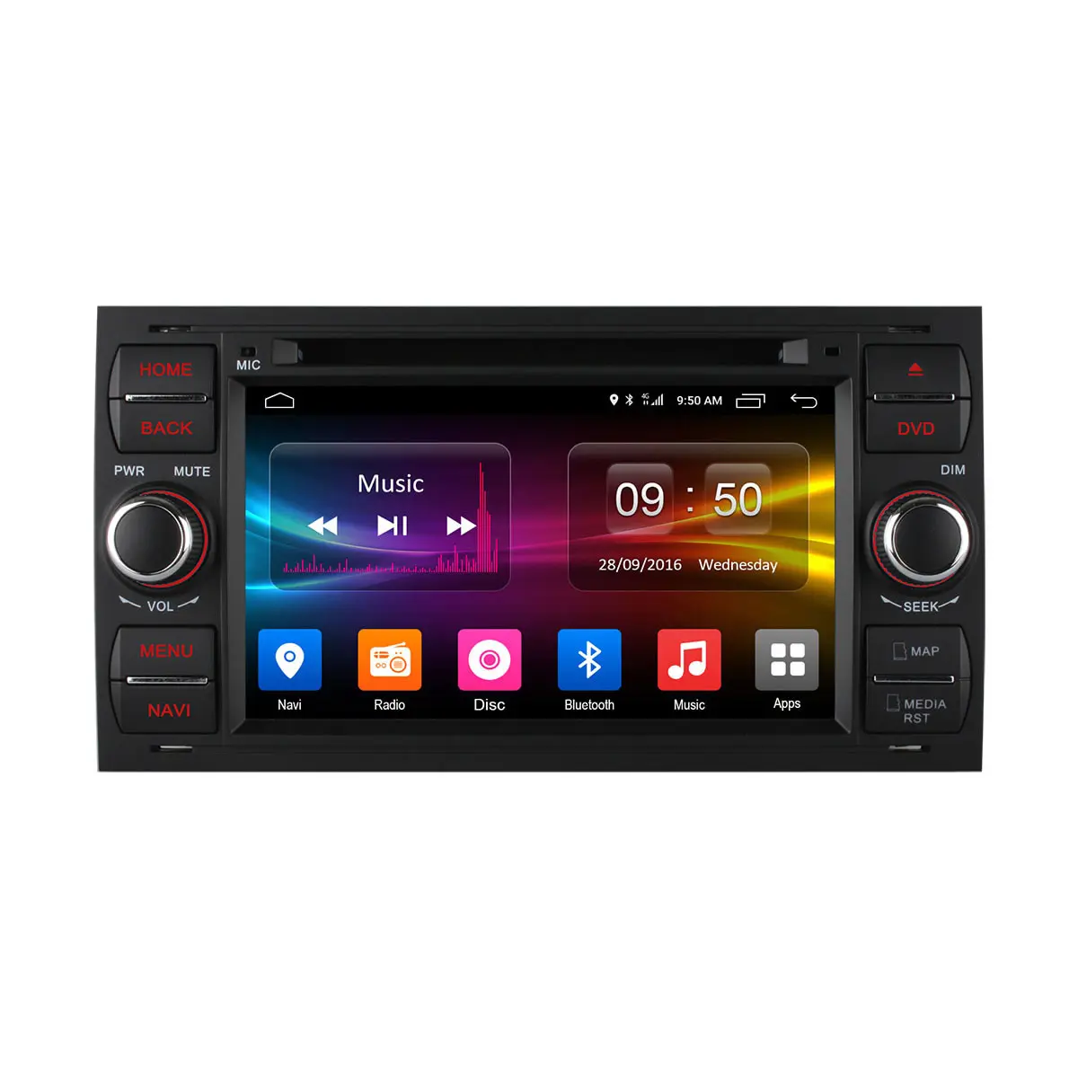 Автомобильный DVD-плеер Ownice C500 Android 6 0 8 ядер для Ford Mondeo Focus Transit GPS Navi радио поддержка