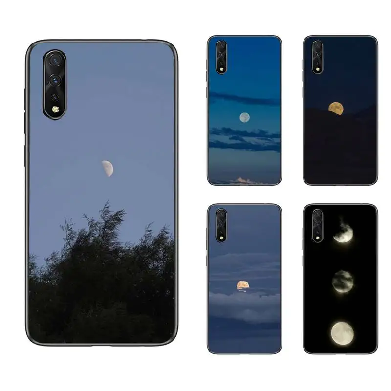 

Night Moon Moonlight Landscape Phone Case For Samsung S6 S7 Edge S8 S9 S10 E lite2019 S20 Plus Cover Fundas Coque