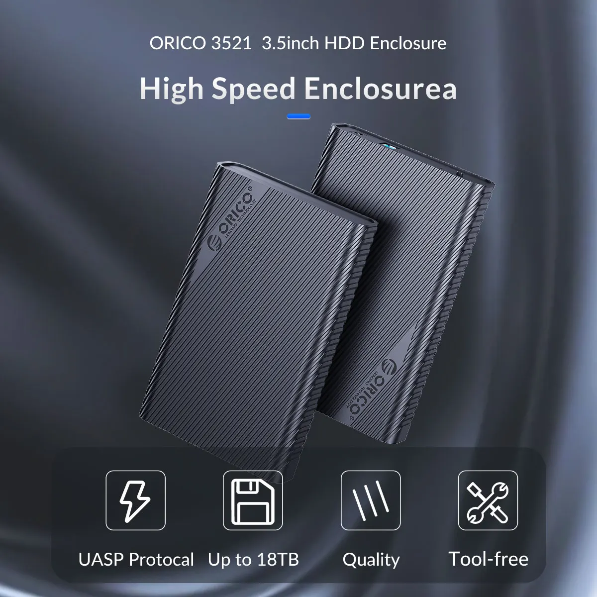 Корпус жесткого диска ORICO 3 5 дюйма для 2 5/3 5/SSD до 18 ТБ SATA к USB футляр внешнего с