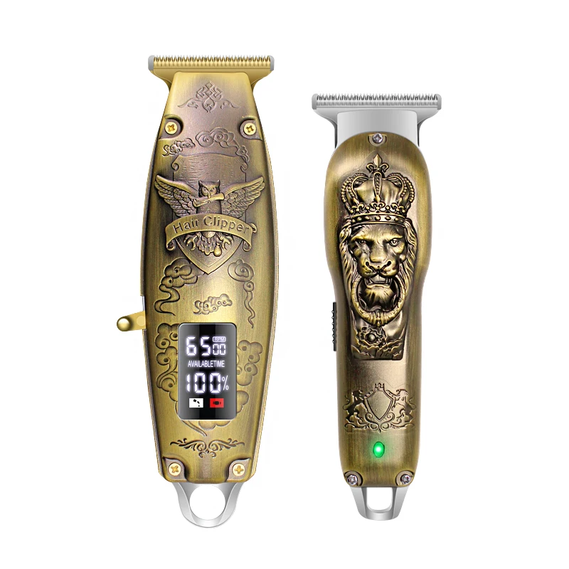 

ubeator hair clipper hair trimmer Electric Cordless Shaver 0mm Men Barber Hair Cutting Machine chargeable timer beard cutter