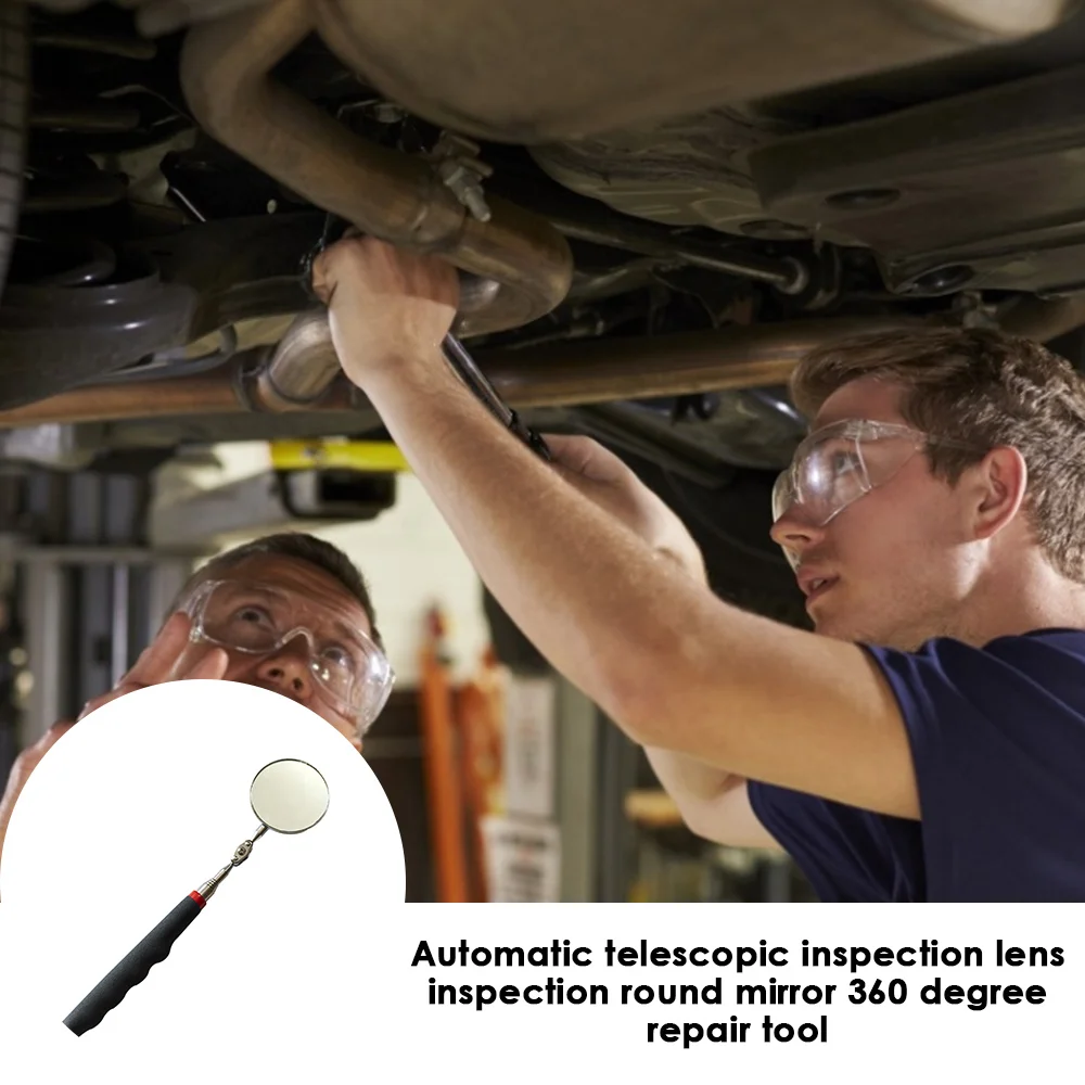 1 шт. 50 мм автоматический телескопический объектив для проверки круглое зеркало