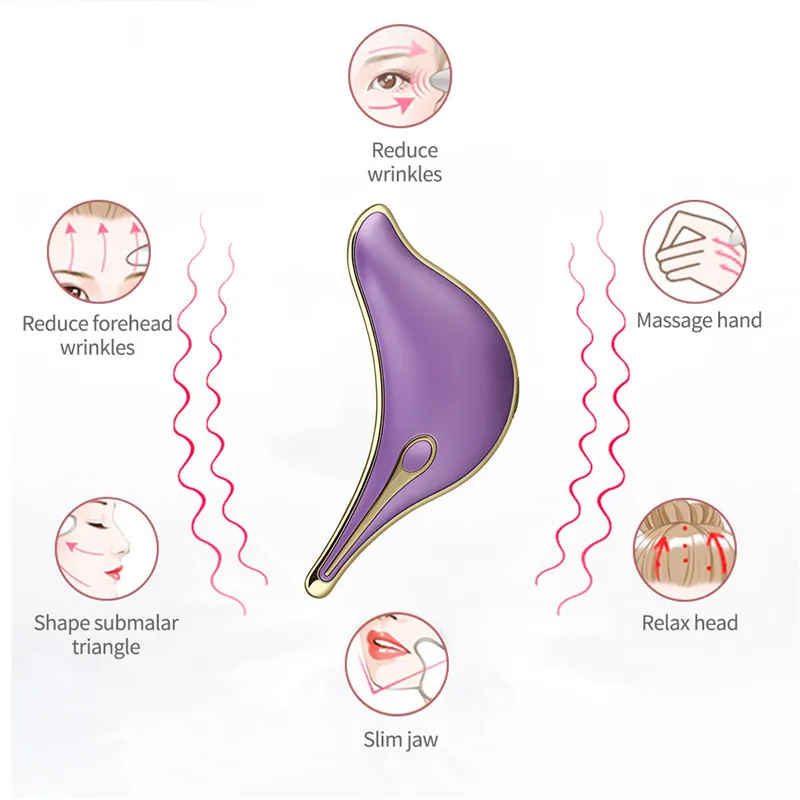 

Electric Facial Guasha Massager, 45C Vibration Scraping Massage Tool for Face Slimming Firming and Wrinkles Removal Back Neck A