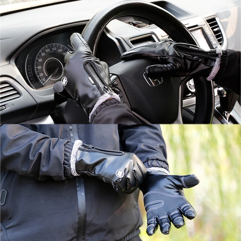 Зимние мотоциклетные перчатки для мужчин теплые водонепроницаемые уличные