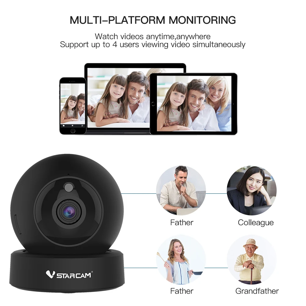 Vstarcam HD 1080P 2 МП IP камера двухстороннее аудио Беспроводная мини ночного видения CCTV