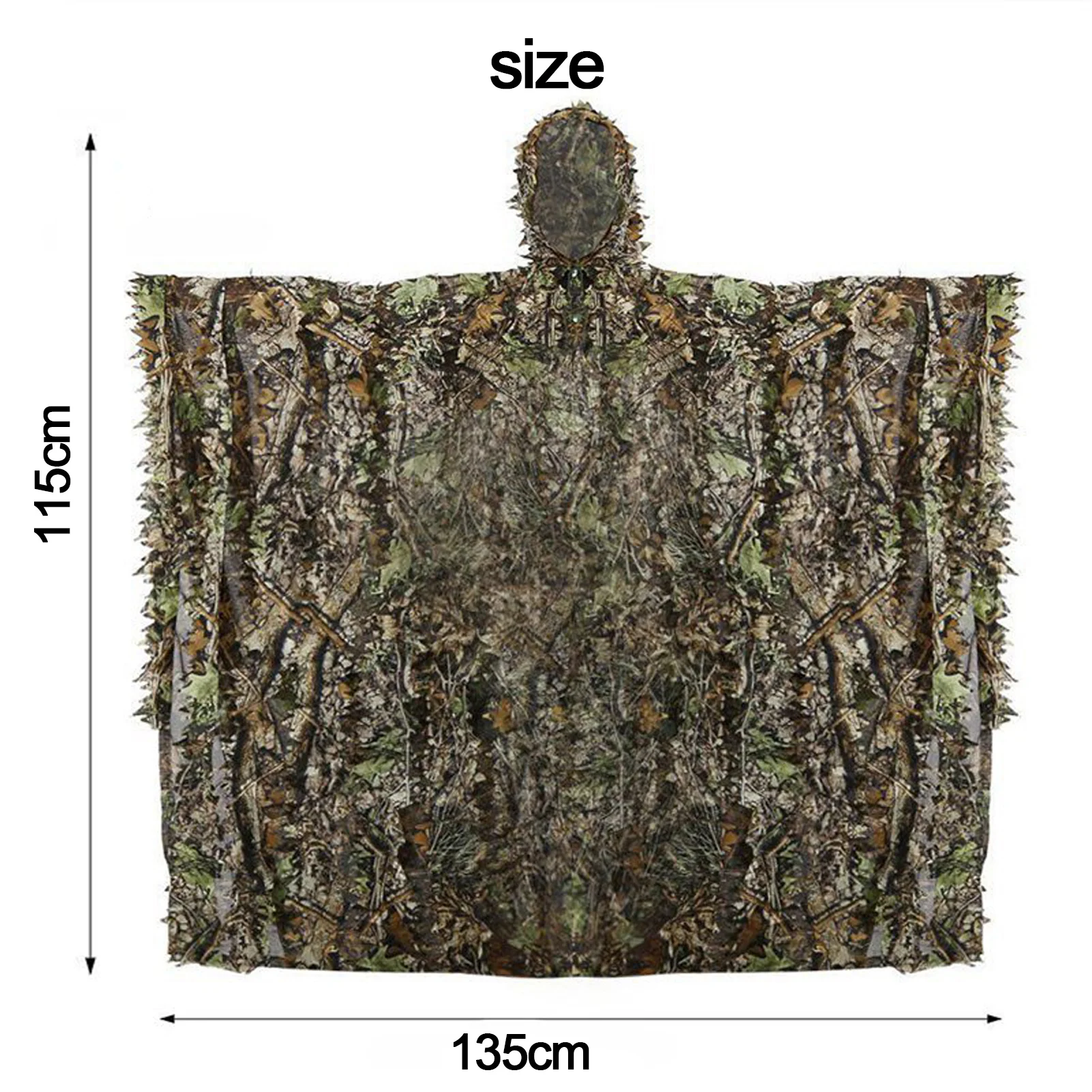 

Hunting Clothes 3D Maple Leaf Snipers Coat Bionic Camouflage Clothing Jacket for Shooting