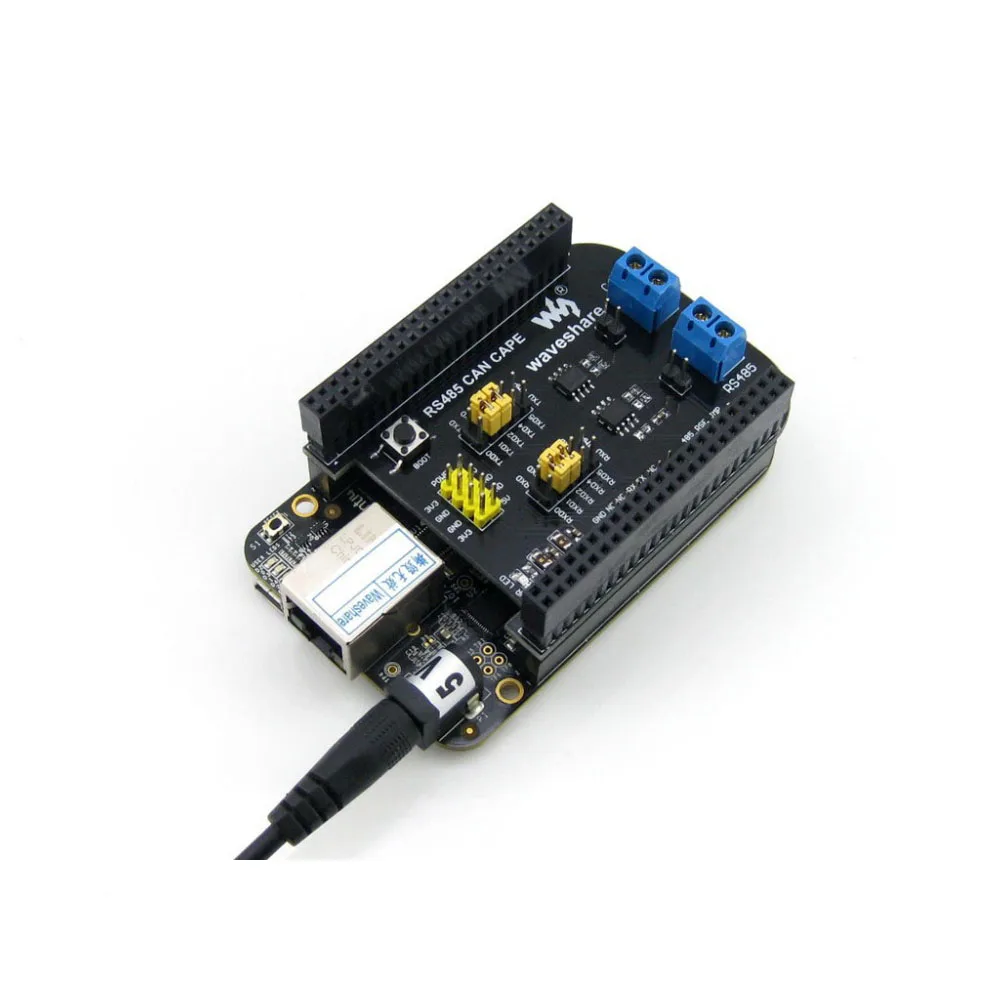 ShenzhenMaker Waveshare RS485 CAN CAPE BB Black BeagleBone характеристики и интерфейсы s DEBUG|Детали